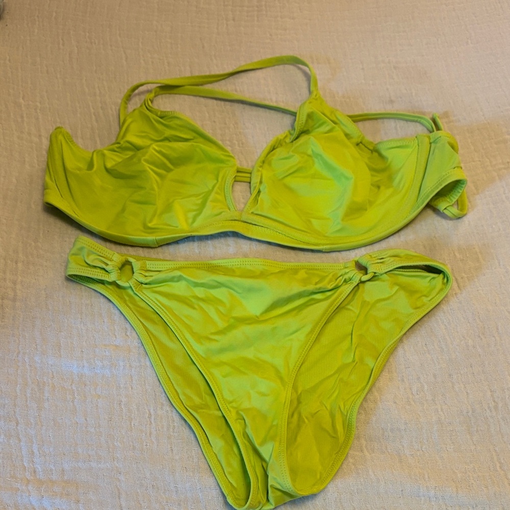Vibrant Green Bikini Set